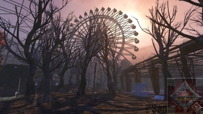Image of a Desolate Ferris Wheel.. How Creepy