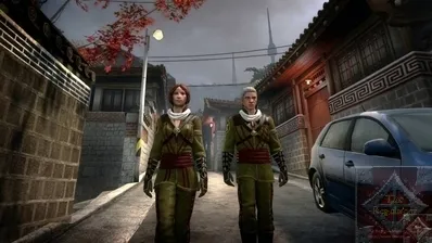 Dragon walking through Seoul