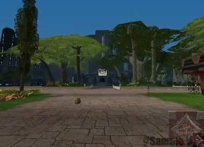 Standing in Front of Vanguard Headquarters in Old Athens viewing out