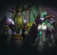 Tyrande Whisperwind and Malfurion Stormrage